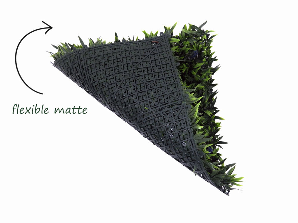 Liliengras Liriope mit Blume Kunsthecke flexible matte Liliengras Liriope mit Blume Kunsthecke flexible matte