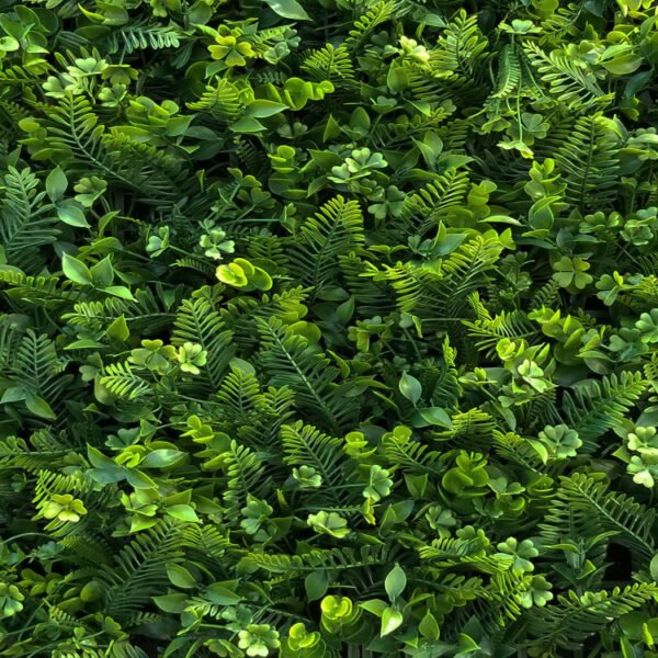 Vegetation Farn Klee Kunsthecke detail
