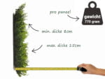 Vegetation feines Blatt Kunsthecke Feuerhemmend klasse C seite