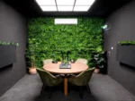 Vegetation grober blaeterjungle pflanzenwand studio