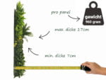 Vegetation Farn gelb Kunsthecke seite