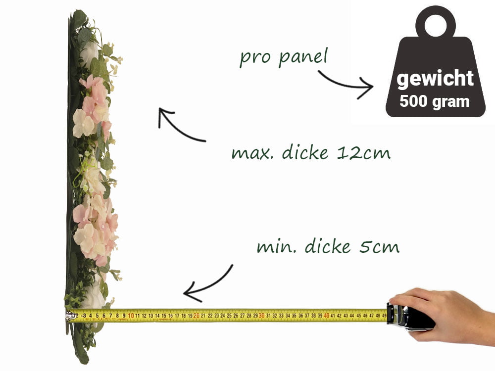 Relaxed Rose Rosenwand seite Relaxed Rose Rosenwand seite