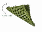 Moos braun Kunstmoos Kunsthecke flexible matte