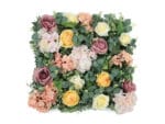Rosa Rosen Eukalyptus Hortensien Blumenwand
