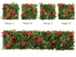 Stechpalme Weißmoos Weihnachtsstern Deko Pflanzenwand information keine Muster