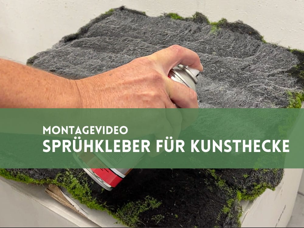 Sprühkleber für Kunsthecke video Sprühkleber für Kunsthecke video