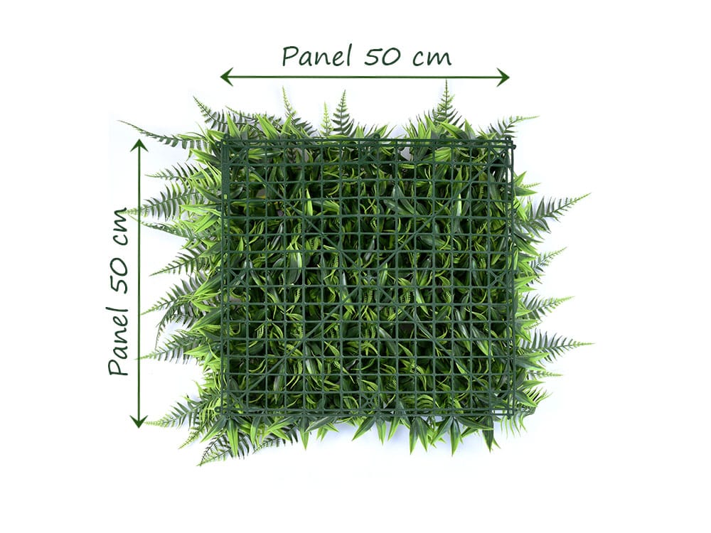 Farn Busch Kunsthecke information ruckseite Farn Busch Kunsthecke information ruckseite