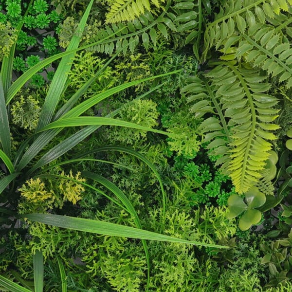 Moos Farn Flora Kunsthecke detail
