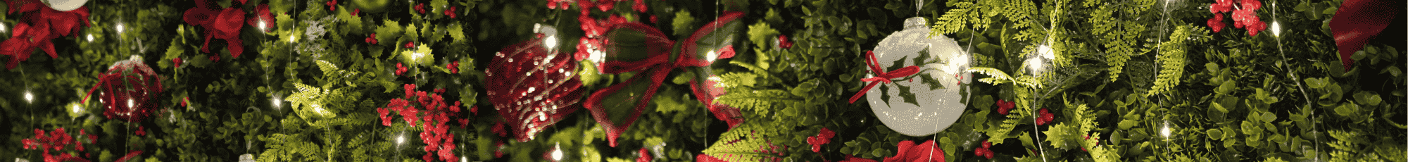 Künstliche weihnachtliche kunsthecke